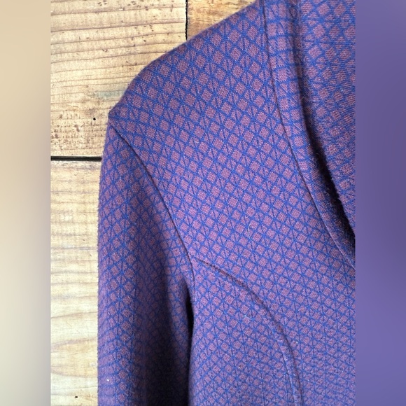 Merrell Geometric Cowl Neck Ponte Knit Long Sleeve Pocket Dress - Size Small - Picture 7 of 8